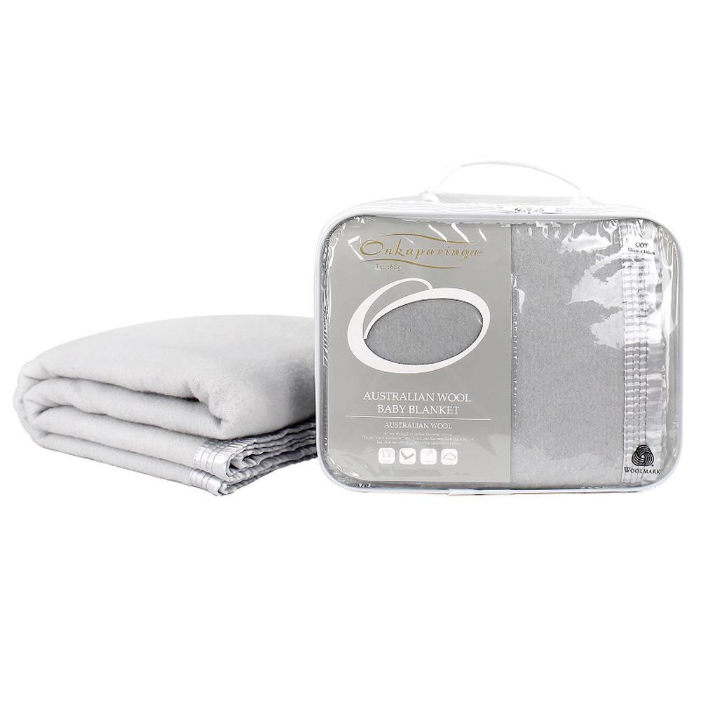 Australian Wool Baby Blanket (Silver), 9313571129812