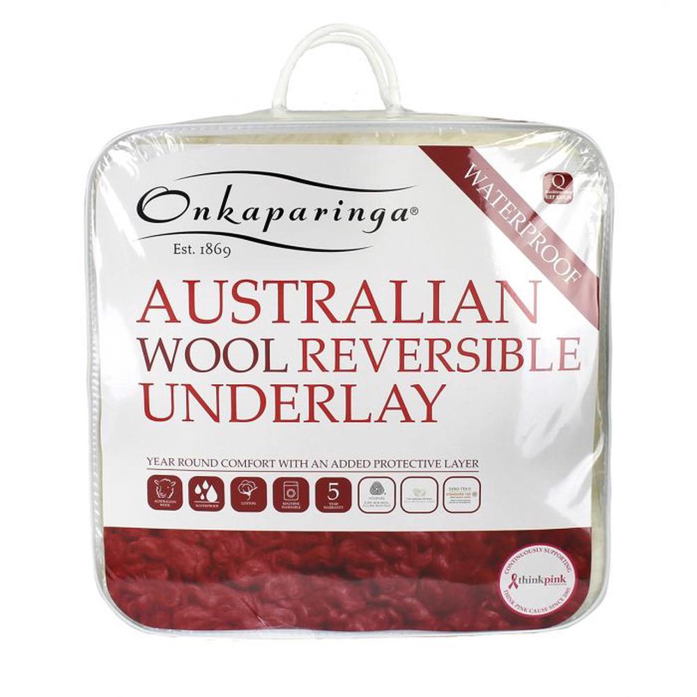 Onkaparinga Waterproof Wool Reversible Underlay King Buy online at The Nile