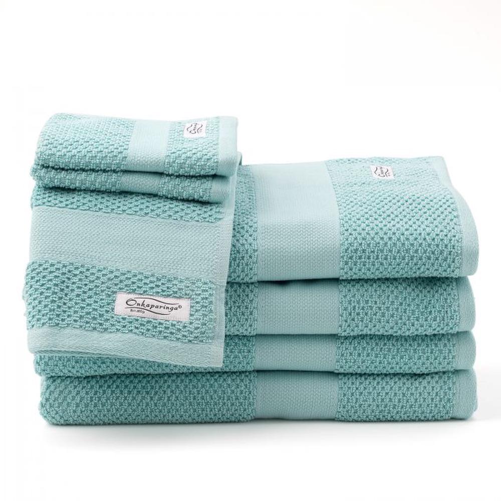 Onkaparinga Rivet Bath Towel, Set of 7 (Aqua) Buy online at The Nile