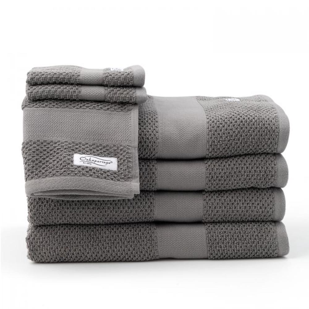 Onkaparinga Rivet Bath Towel, Set of 7 (Graphite) Buy online at The Nile