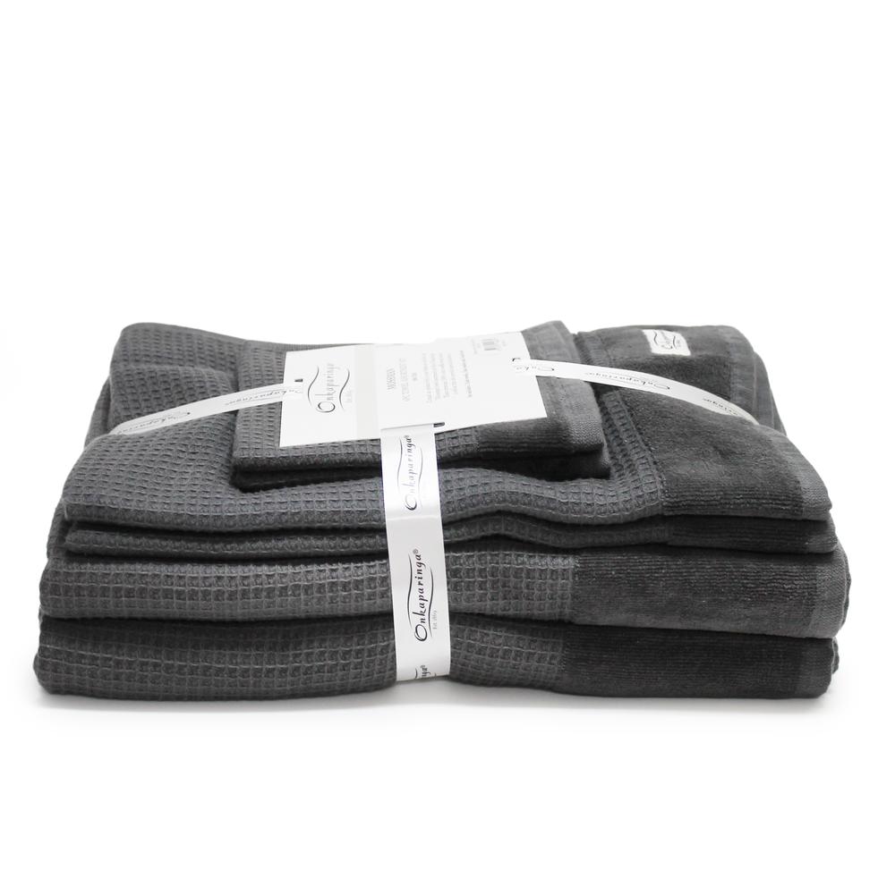 Onkaparinga Mossman Assorted Towels, 6 Piece (Charcoal) Buy online at