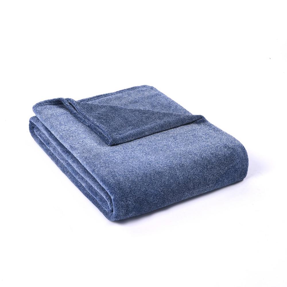 Super Soft Melange Blanket (Denim), 9313571145416