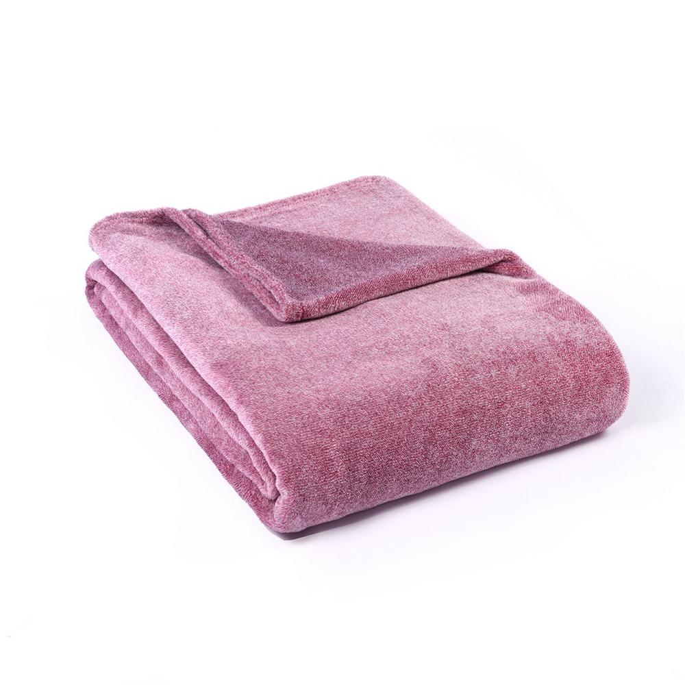 Super Soft Melange Blanket (Plum), 9313571145461