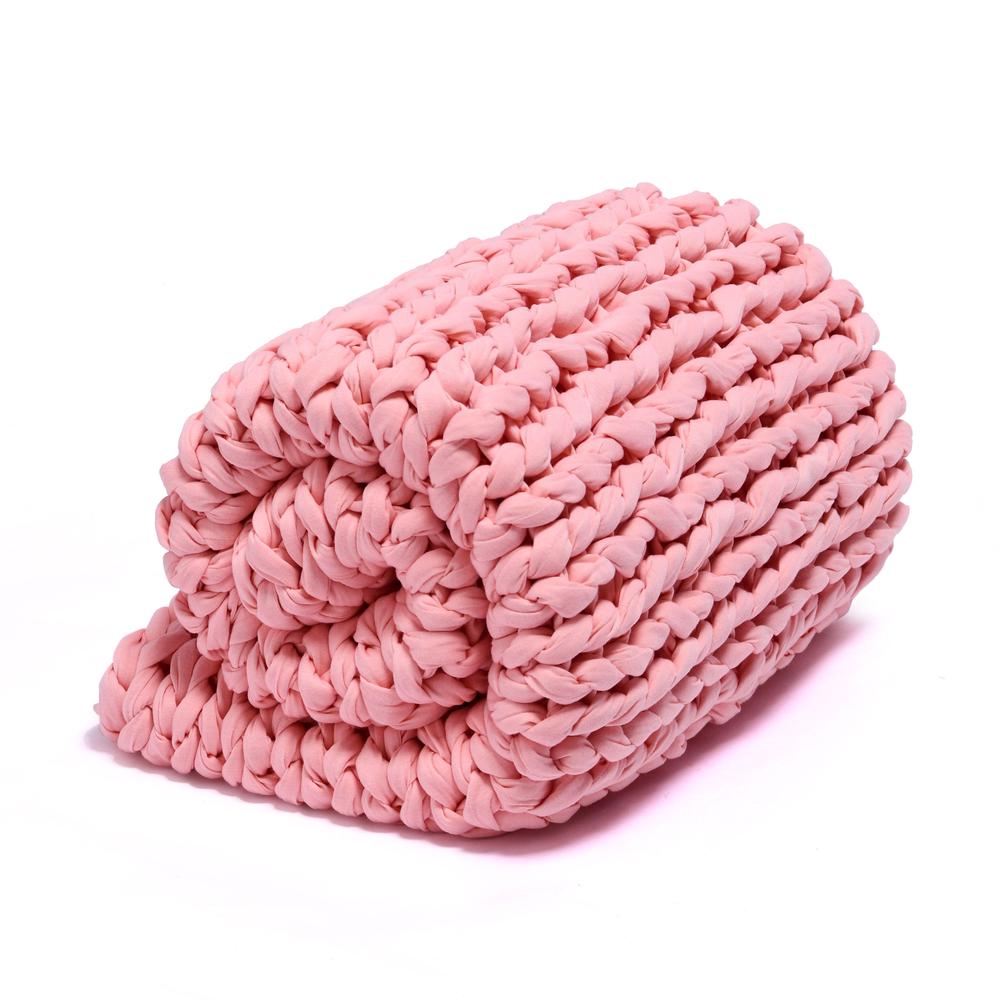 6kg Knitted Weight Blanket (Peach), 9313571147052
