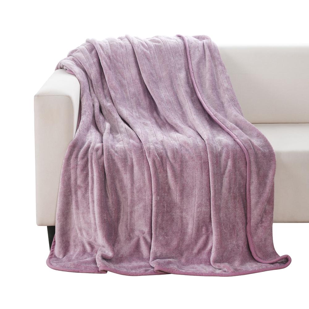 Onkaparinga Melange Heated Throw (Berry) | Buy online at The Nile