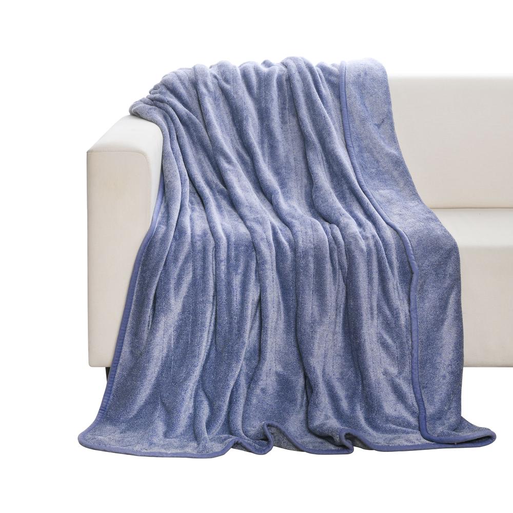 Onkaparinga Melange Heated Throw (Denim) Buy online at The Nile