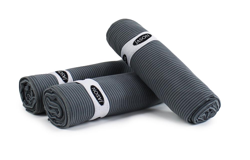 Jason Gym Towel, 3 Pack (Charcoal), 9313571150281