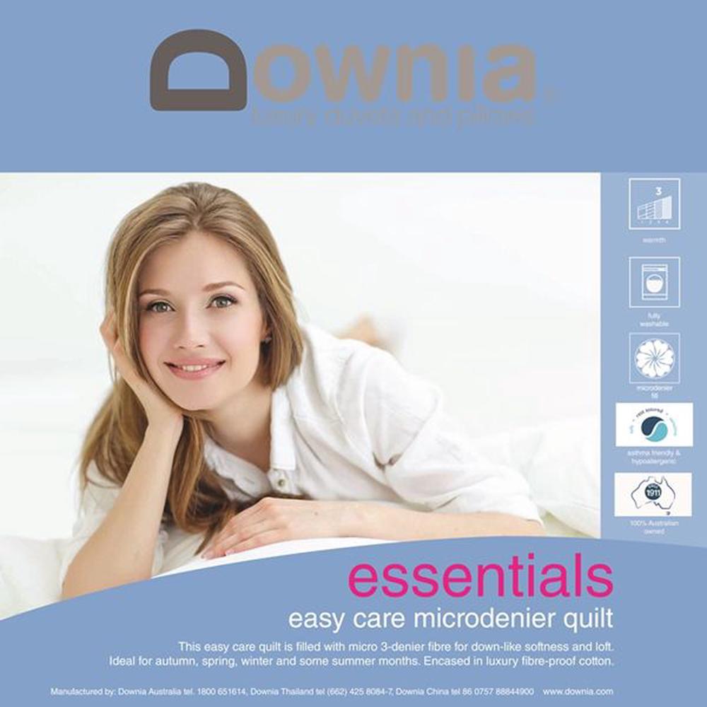 Downia Essentials Collection Microdenier Quilt - Queen, 9313616300039
