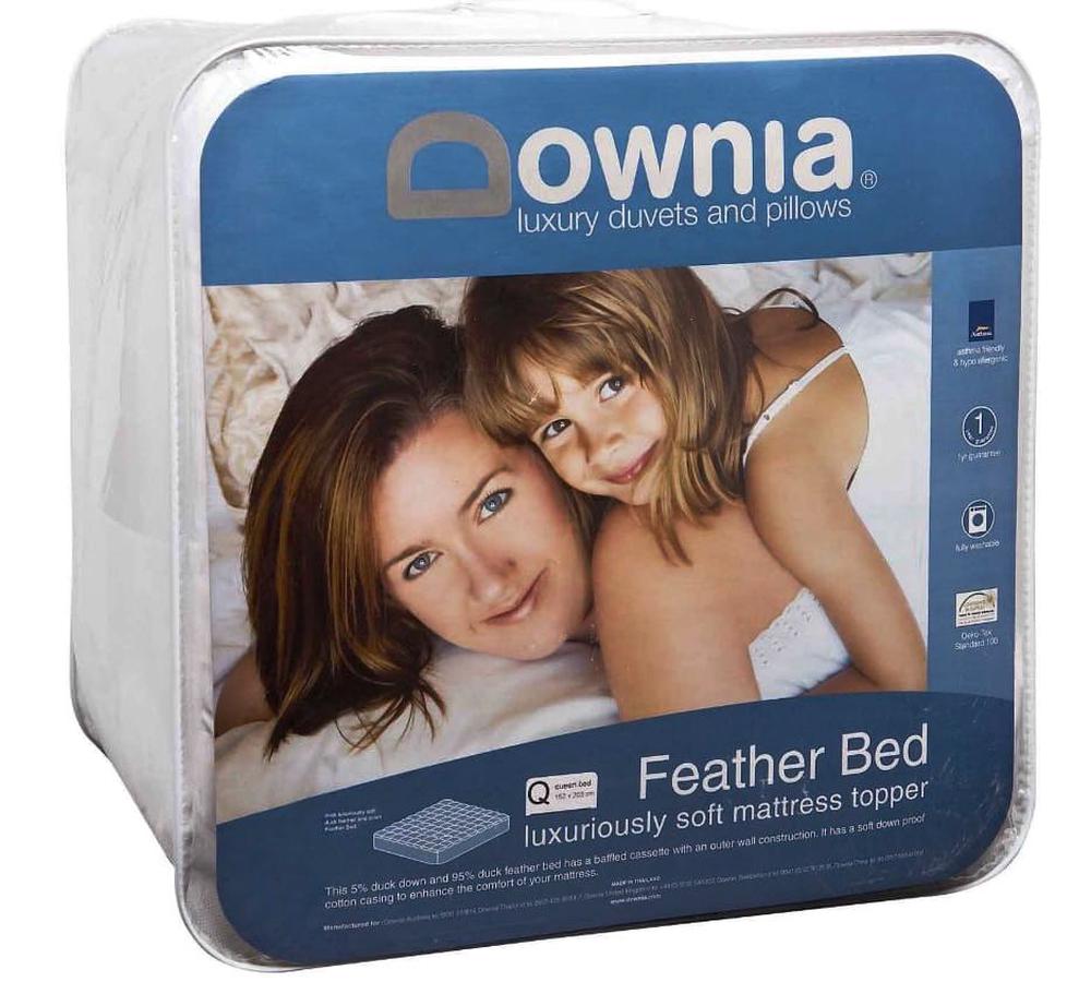 downia feather bed mattress topper