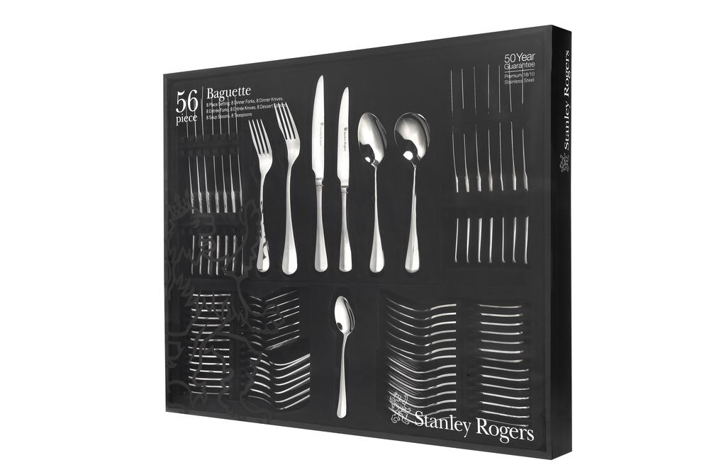Baguette Cutlery Set, 56 Piece, 9313617505013