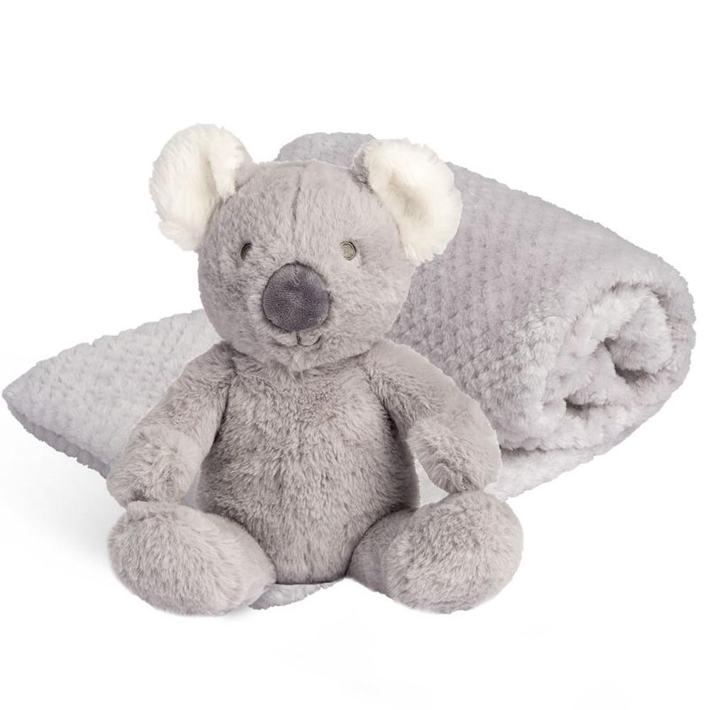 The Little Linen Company Plush Toy + Blanket Set (Cheeky Koala