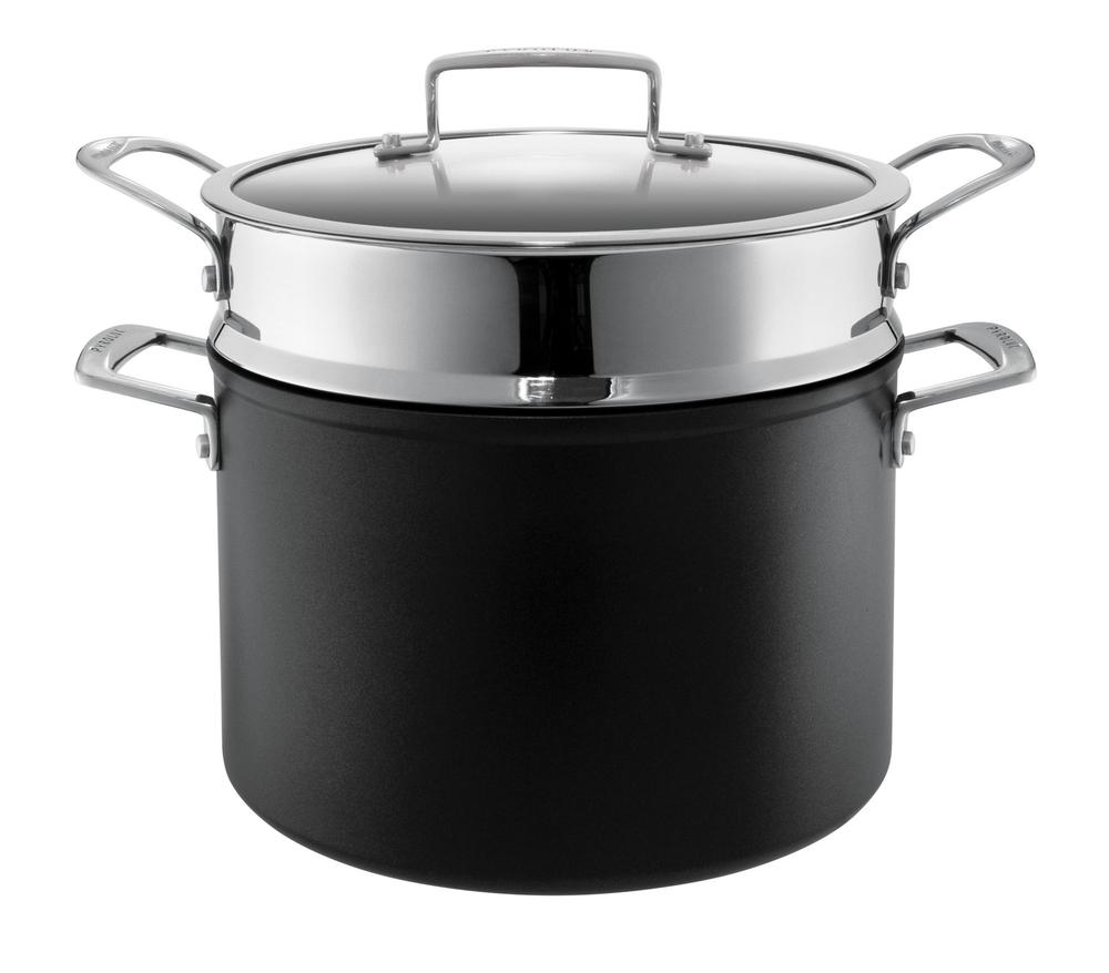 Stockpot & Pasta Strainer Set (Black) - 7.2 Litre, 9313803112018