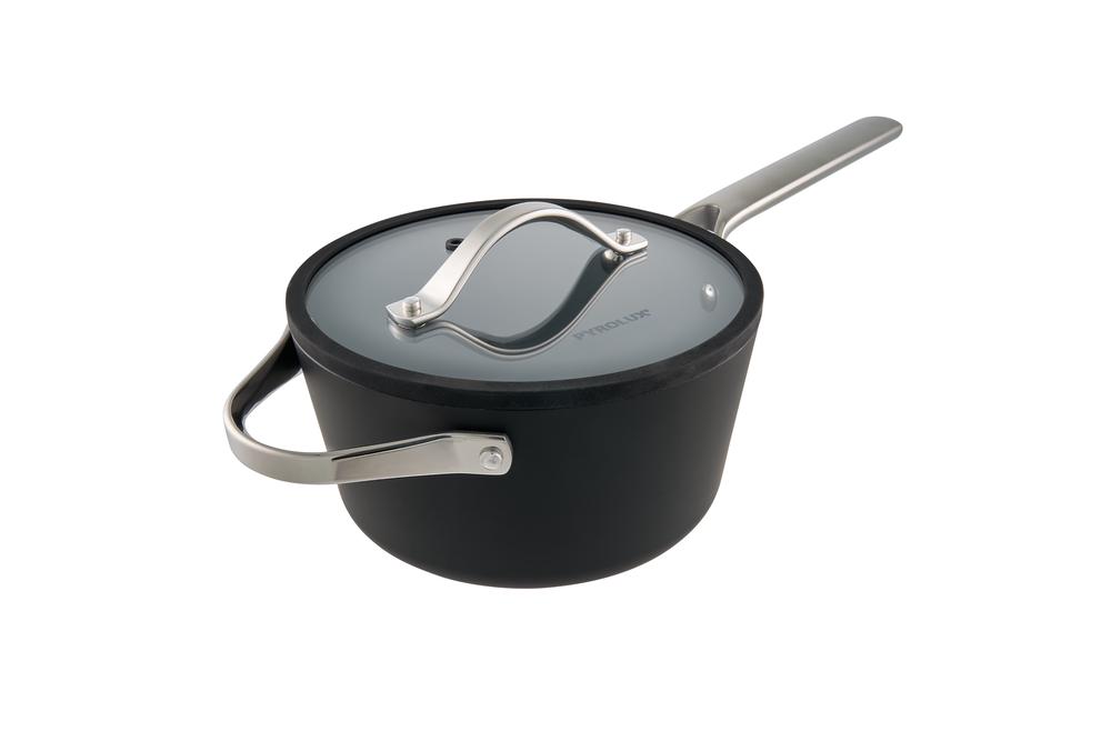Pyrolux Nexgen Saucepan with Lid & Helper Handle (Ebony) - 20cm/2.8L, 9313803115071