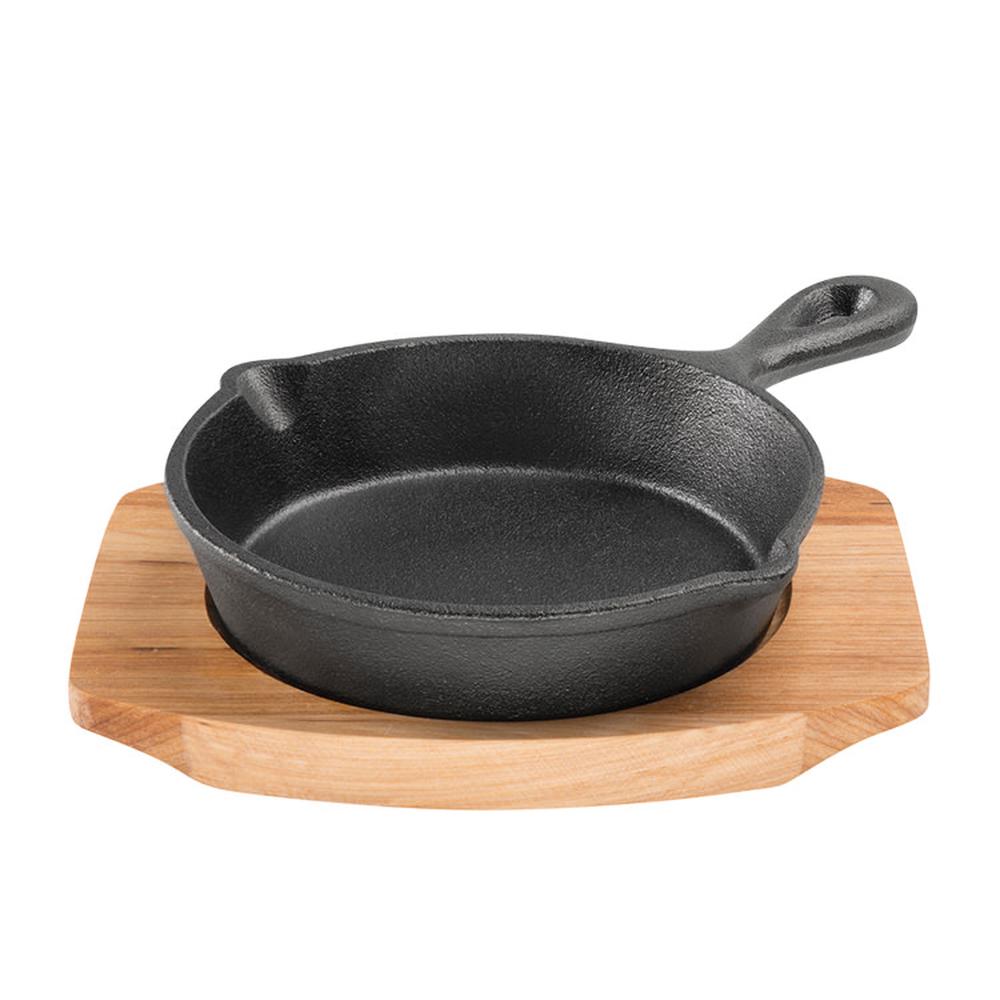 Pyrocast Skillet With Maple Tray 13.5cm, 9313803118515