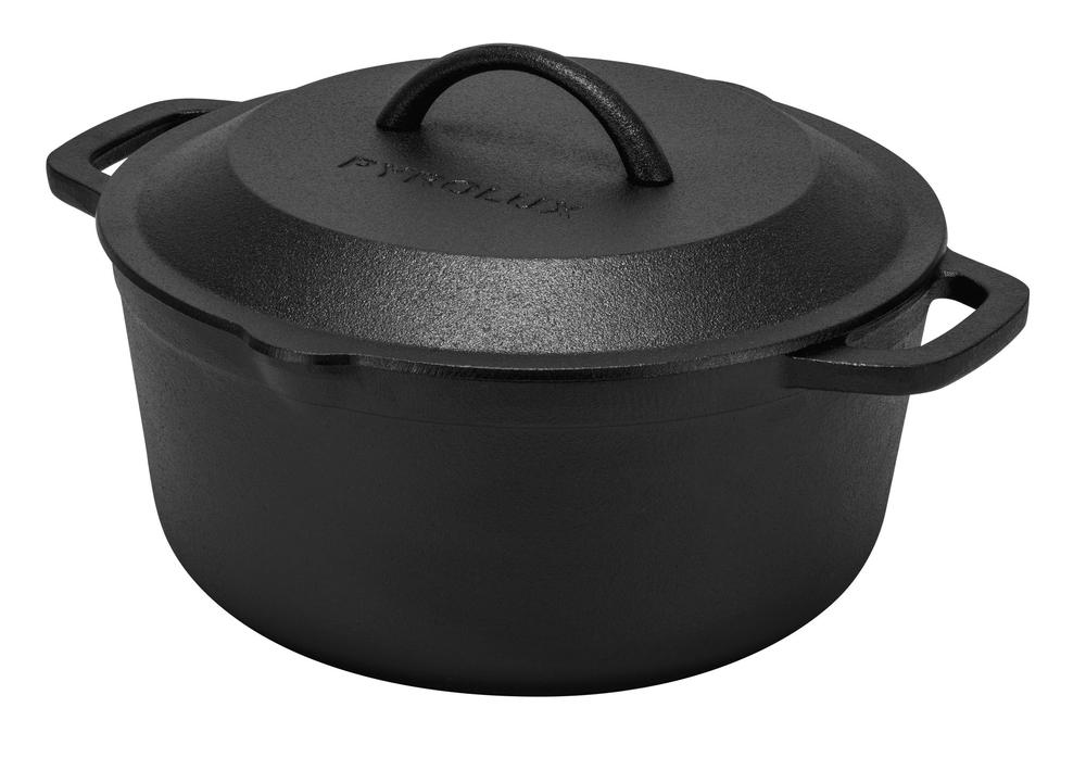 Pyrocast Cast Iron Round Casserole (Black), 9313803118652