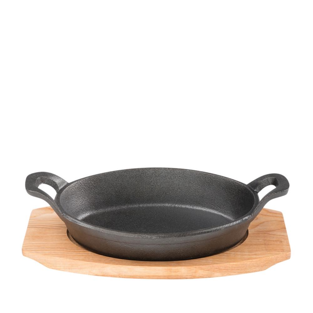 Pyrocast Oval Gratin With Maple Tray 17x12.5cm, 9313803118812