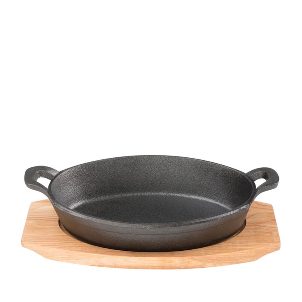 Pyrocast Oval Gratin With Maple Tray 21.7x15cm, 9313803118829