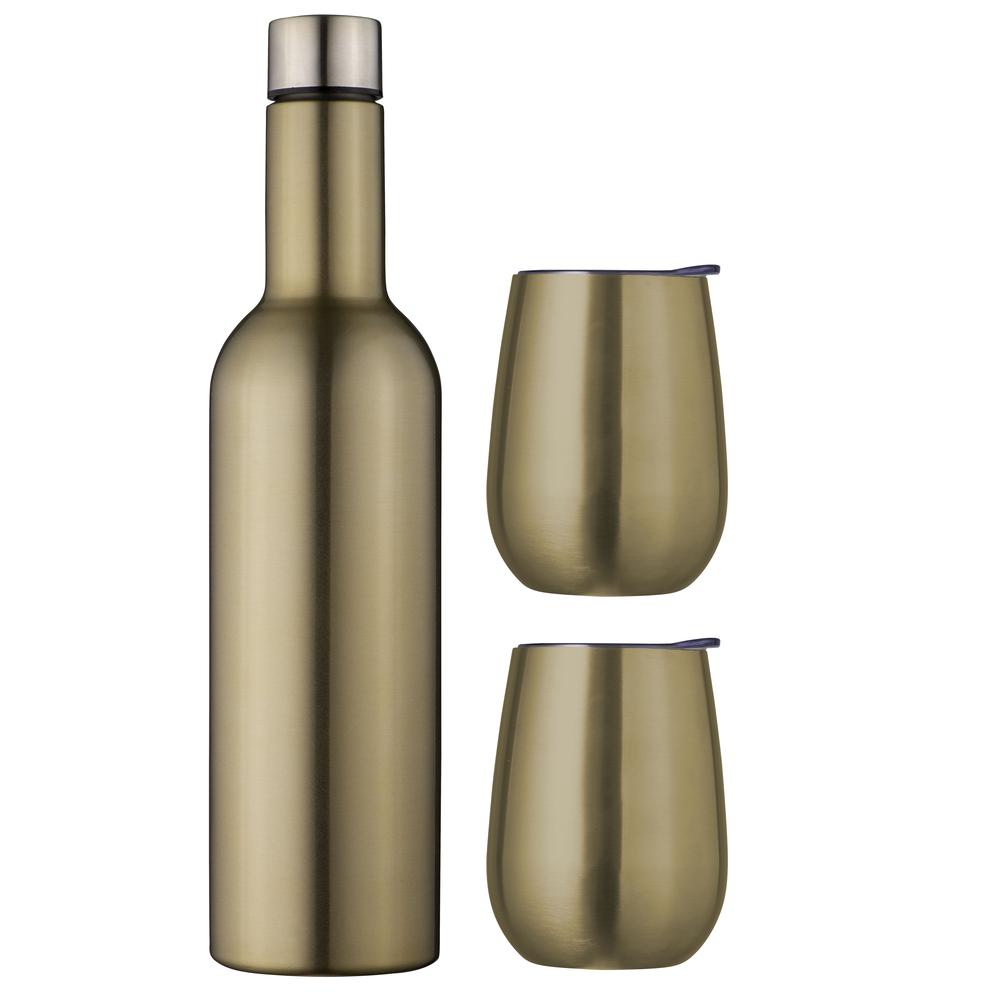 Avanti Double Wall Insulated Wine Traveller Set (Champagne Gold) Buy