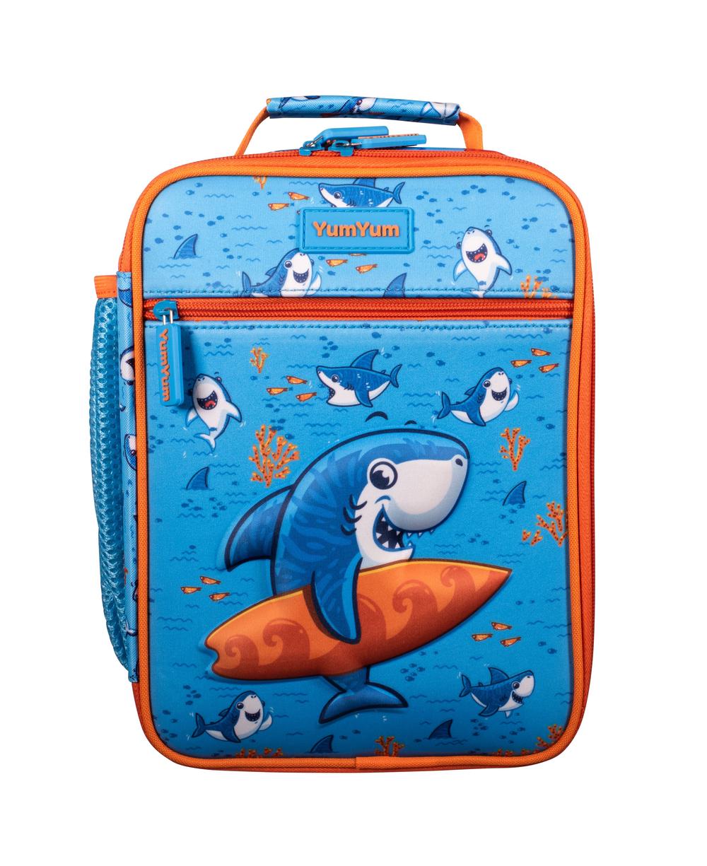 YumYum Kids Insulated Lunch Bag (3D Surfing Sharkie), 9313803134034