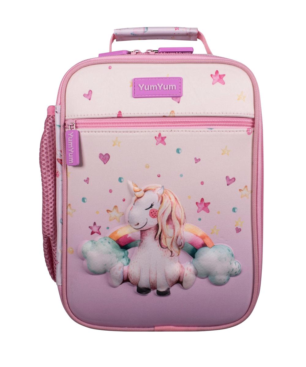 YumYum Kids Insulated Lunch Bag (3D Unicorn Dreaming), 9313803134065