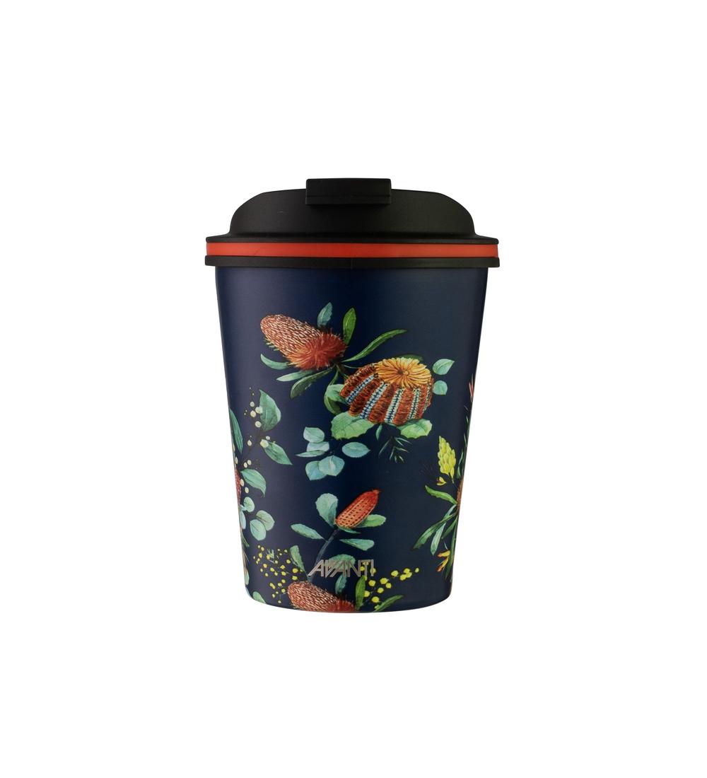 Avanti Go Cup Double Wall Insulated Cup (Australian Natives Navy ...