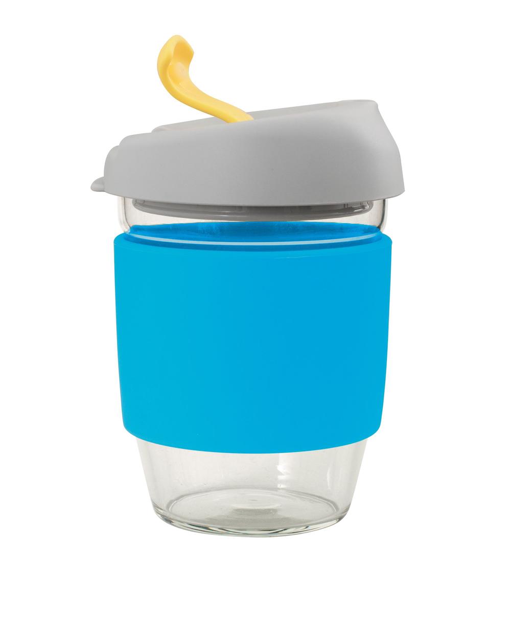 Glass Go Cup (Blue/Grey/Yellow), 9313803138384