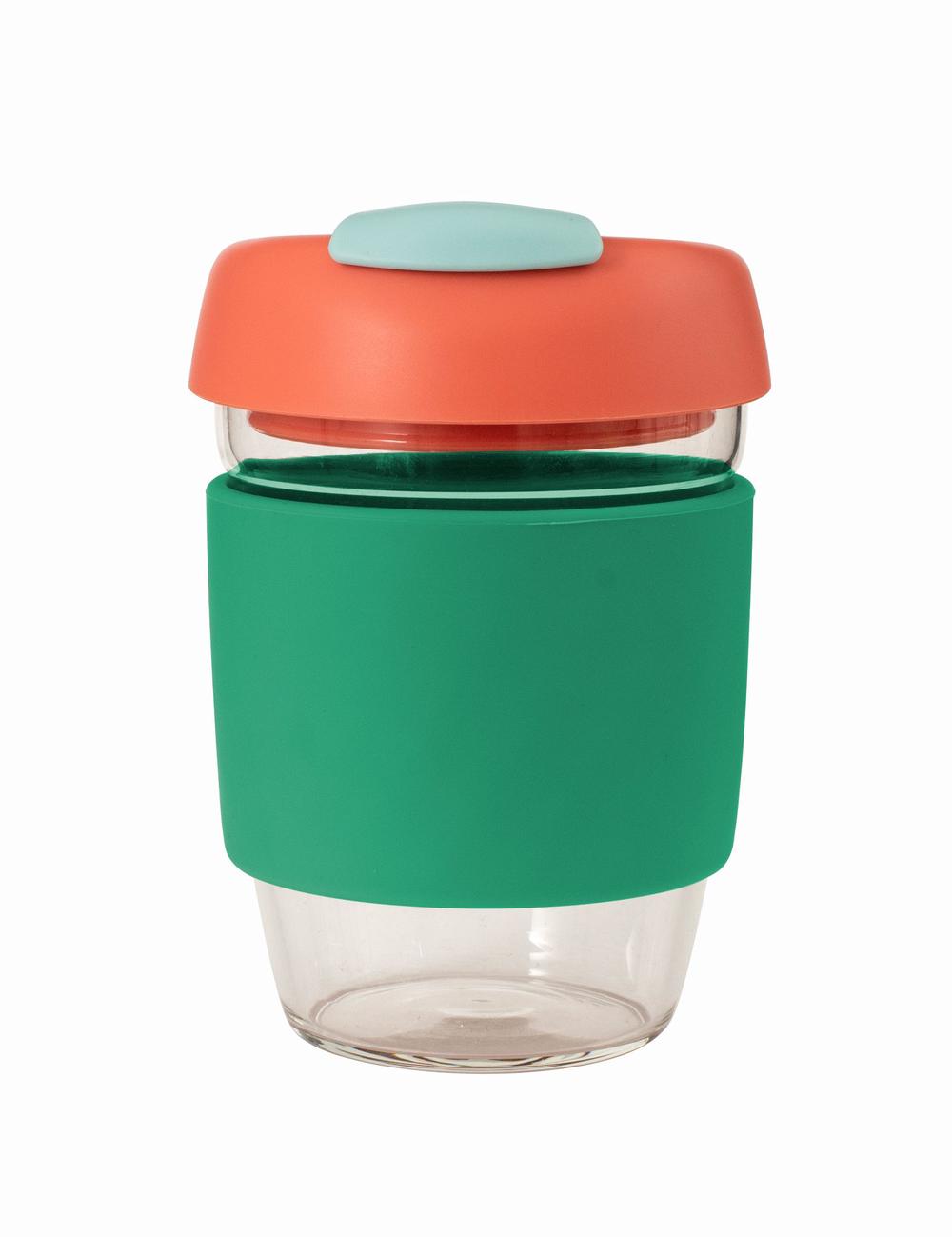 Glass Go Cup (Green/Coral/Sea Foam), 9313803138391