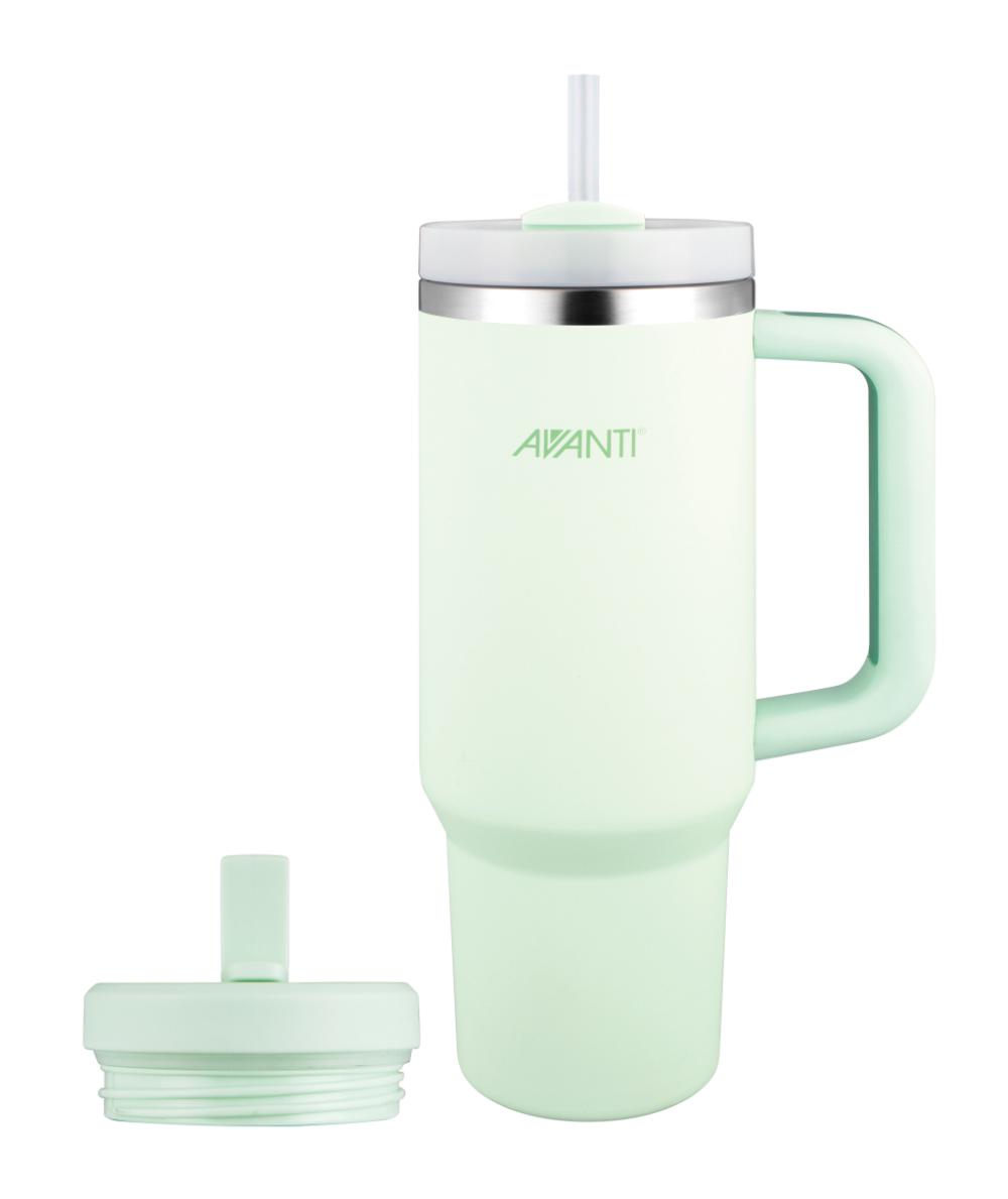 HydroQuench Insulated Tumbler with Two Lids (Soft Mint), 9313803140868