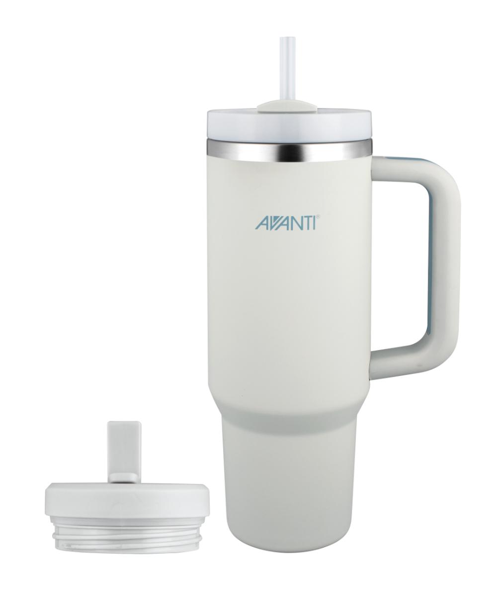 HydroQuench Insulated Tumbler with Two Lids (Grey Mist), 9313803140905