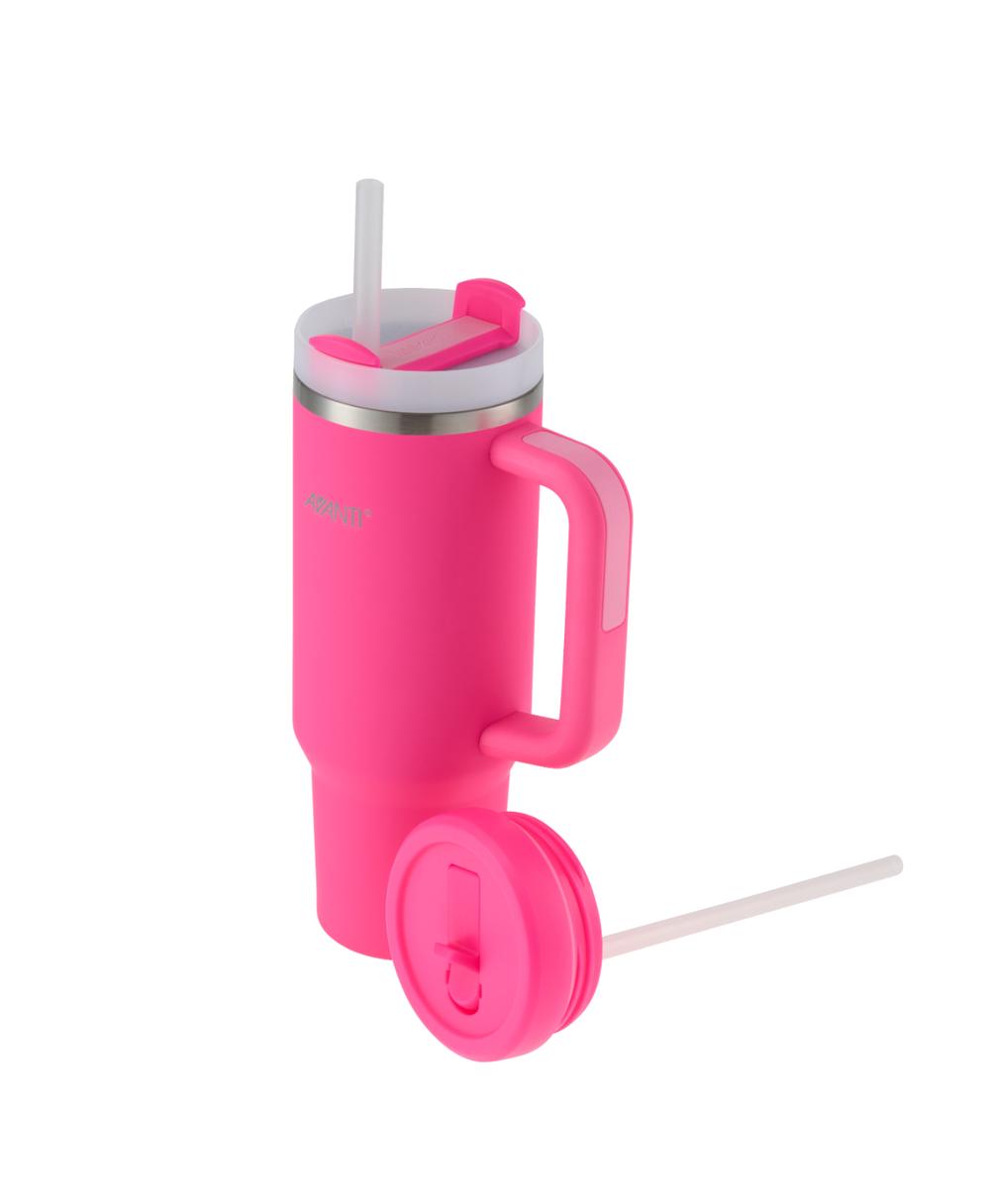 Avanti HydroQuench Insulated Tumbler With Two Lids (Neon Pink) - 1L, 9313803140967