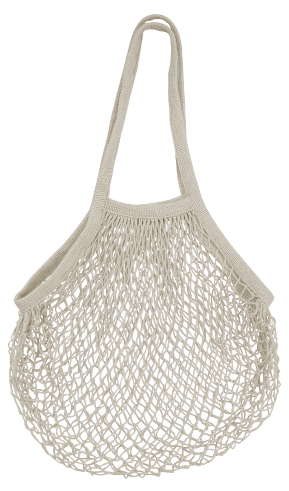 Long Handle String Market Bag (Natural Cotton), 9313803142404