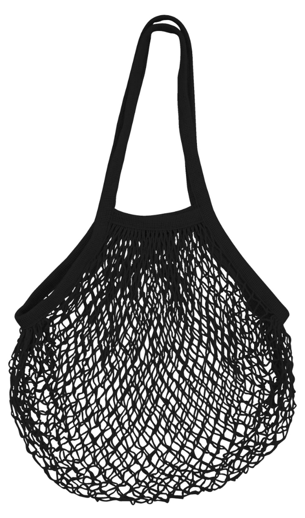 Long Handle String Market Bag (Black), 9313803142411