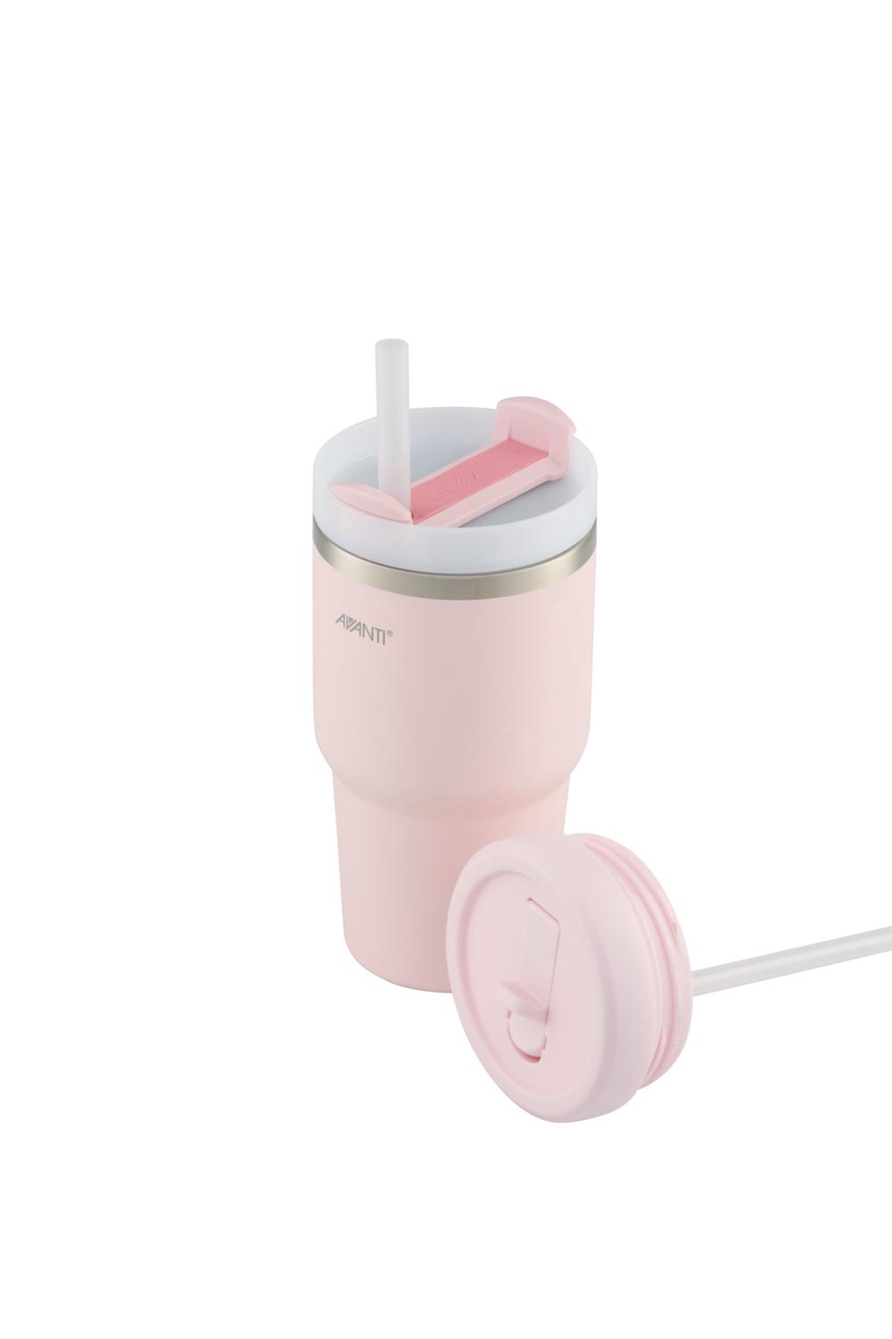 Avanti HydroQuench Insulated Smoothie Tumbler With Two Lids (Blush) - 550mL, 9313803143708