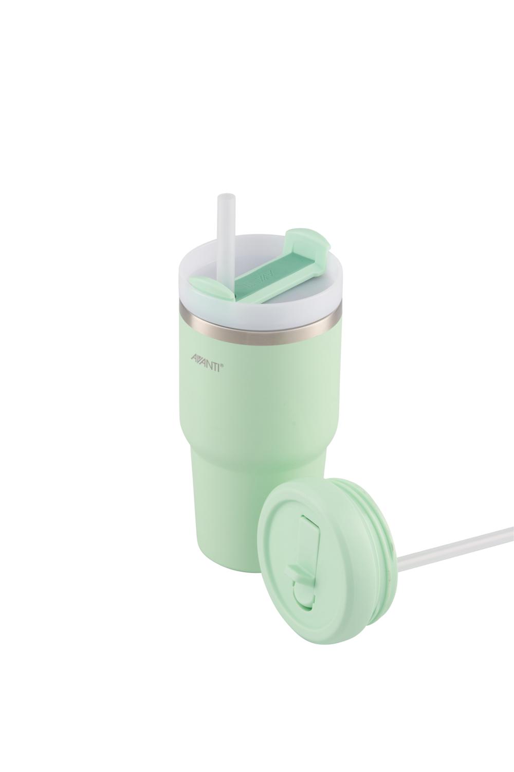 Avanti HydroQuench Insulated Smoothie Tumbler With Two Lids (Soft Mint) - 550mL, 9313803143739