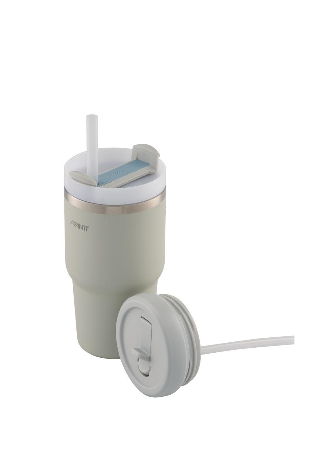 Avanti HydroQuench Insulated Smoothie Tumbler With Two Lids (Grey Mist) - 550mL, 9313803143753