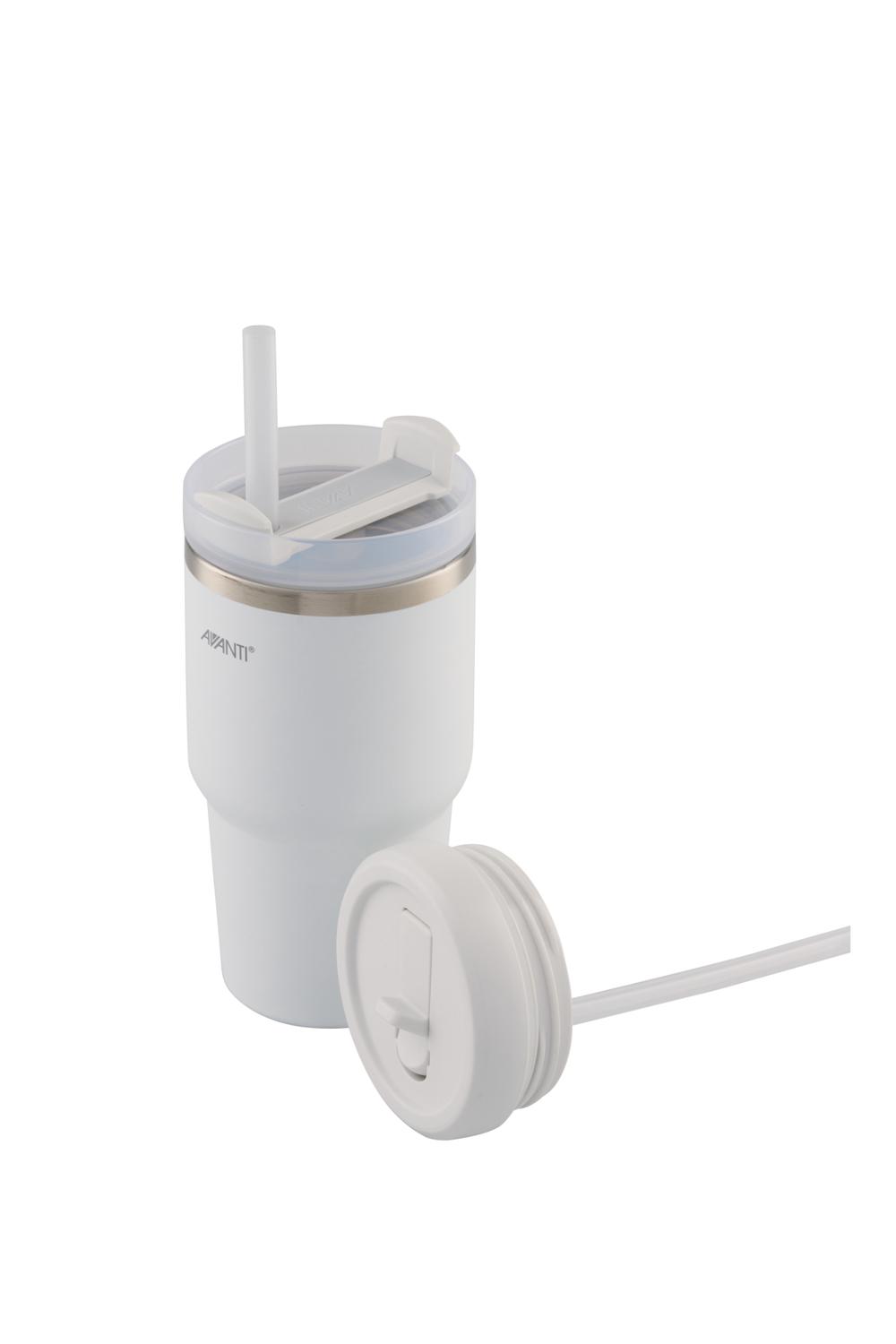 Avanti HydroQuench Insulated Smoothie Tumbler With Two Lids (Artic White) - 550mL, 9313803143807