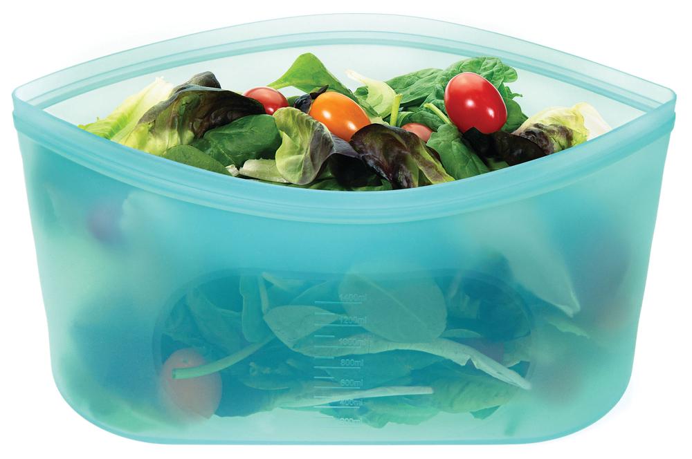 Pinch & Lock Silicone Reusable Bags (Blue), 9313803147881