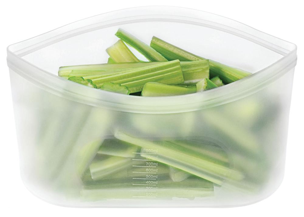 Pinch & Lock Silicone Reusable Bags (White), 9313803147973