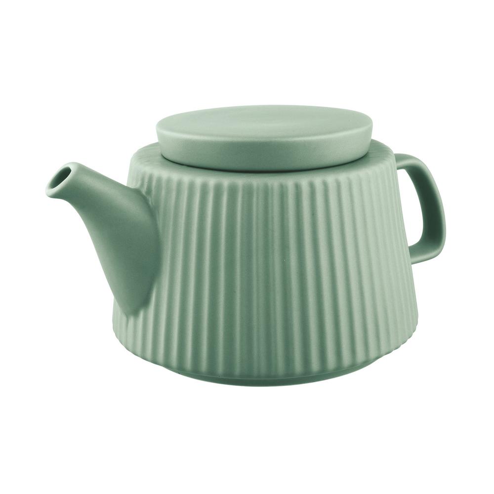 Sienna Stoneware Teapot (Sage Green), 9313803148338