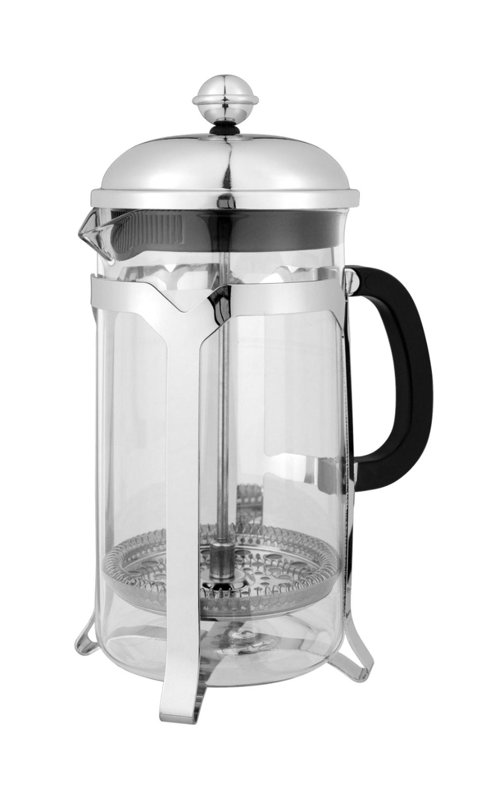 Avanti Domo Cafe Press Coffee Plunger, 8 Cup (Silver) - 1L, 9313803148482