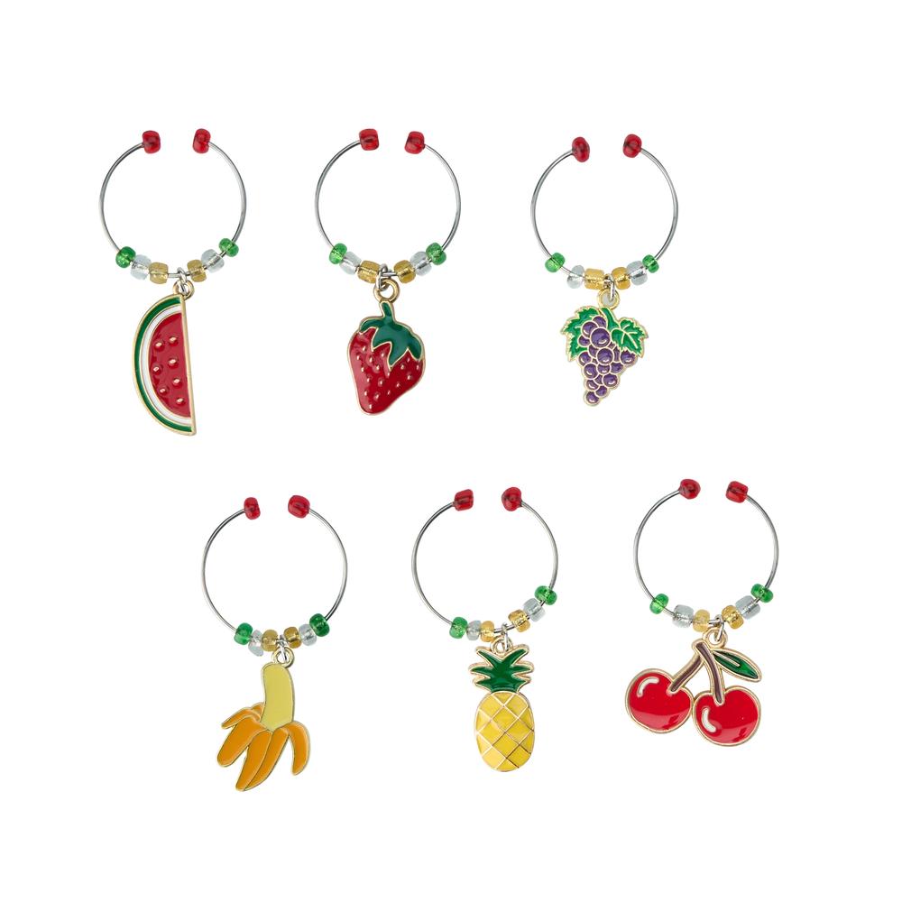 Avanti Wine Charms, Set of 6 (Fruit), 9313803151352