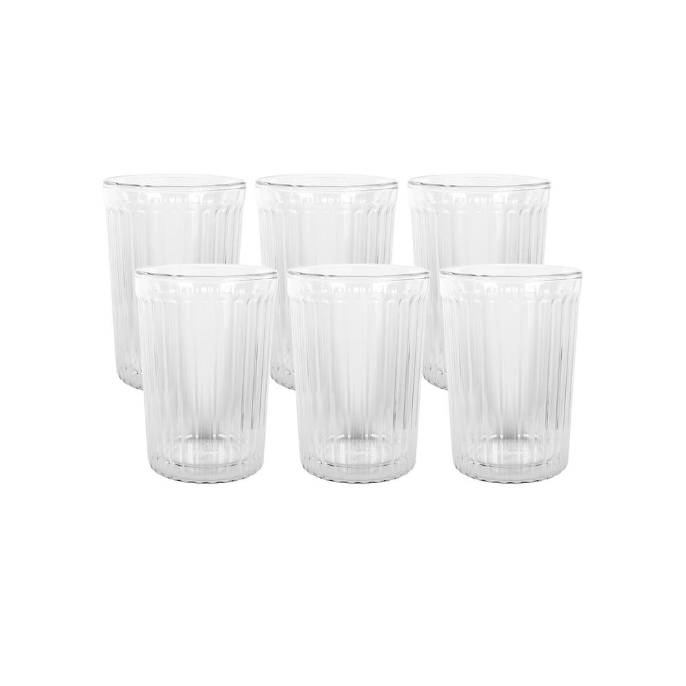 Rigato Double Wall Glass, Set of 6 - 250mL, 9313803154230