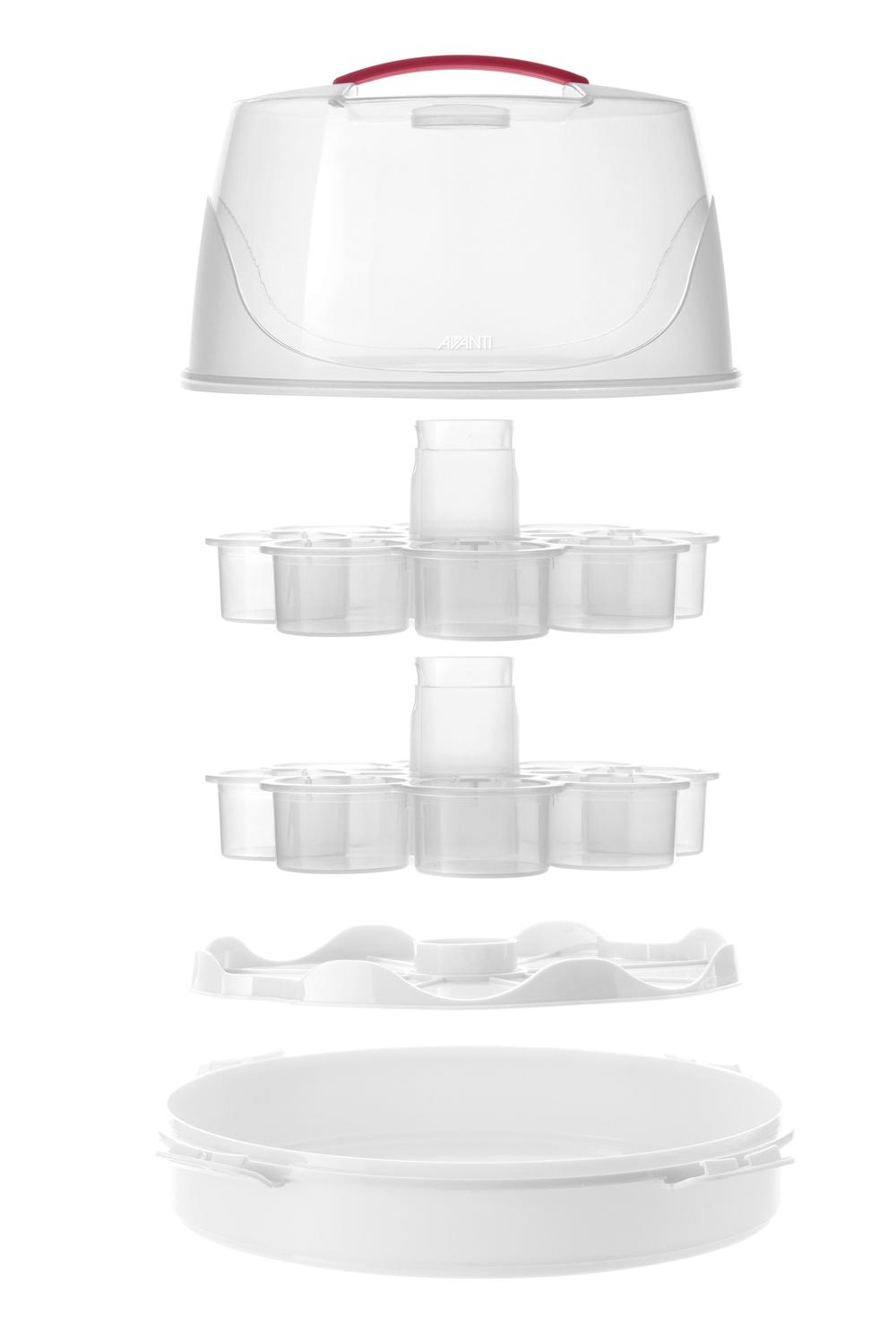 Cake Carrier/Storage Container With Lid and Handle, Round Cupcake Keeper Cake  Container for Transport 10 inch Cakes, Cake Box - Walmart.com