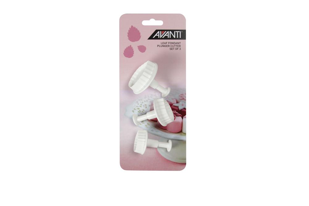 Leaf Fondant Plunger Cutter, 3 Piece Set, 9313803165359