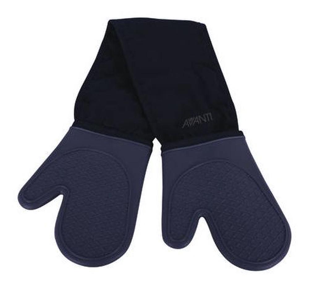 Avanti Silicone Double Oven Mitts (Charcoal), 9313803165854