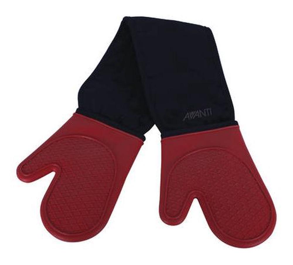 Avanti Silicone Double Oven Mitts (Red), 9313803165861