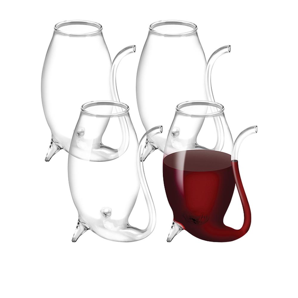 Glass Port Sippers, Set of 4 - 75mL, 9313803165878