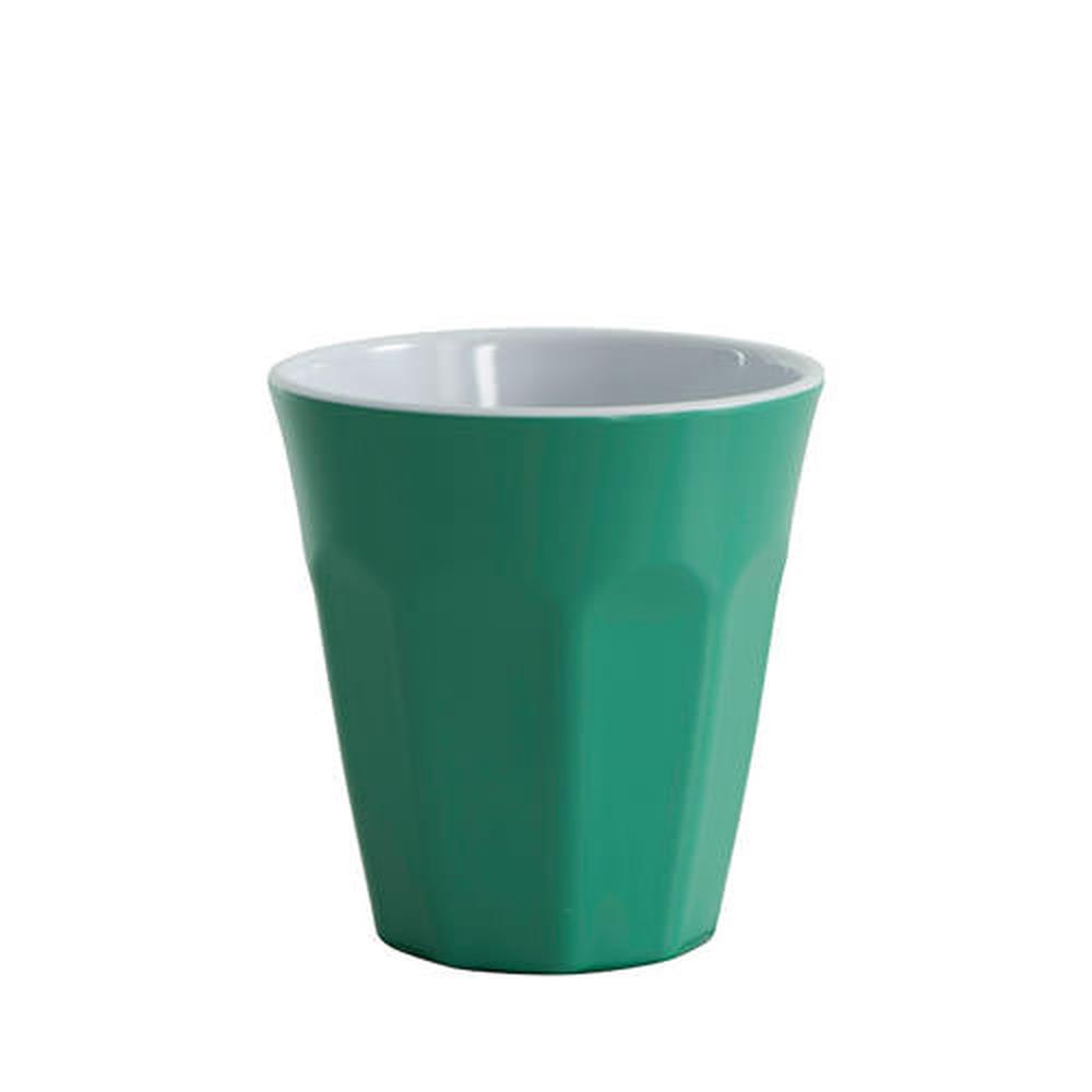 Serroni Cafe Melamine Two Tone Cup Forest Green 275ml, 9313803167445