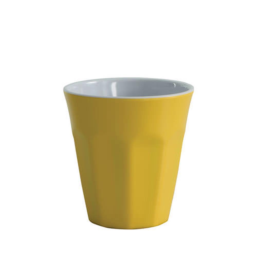 Serroni Cafe Melamine Two Tone Cup Yellow 275ml, 9313803167513