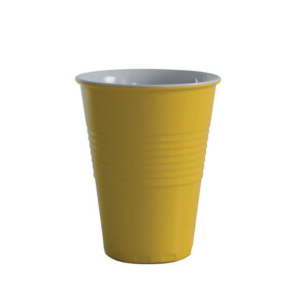 Miami Melamine Two Tone Cup Yellow 400ml, 9313803167629
